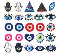 25 Pack Eye Shape Shoe Ornaments Crocodile Shoe Ornaments Shoe Buckle Shoe Flowers,Christmas, Halloween, Birthday party gifts Holiday Teen Men Women Reusable