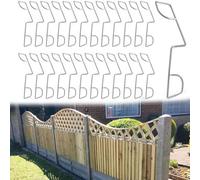 25 Pack Fence Panel Clips Anti Rattle Stainless Steel Grips Wedges For Fences