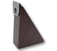 25 Pack Gutter Wedges for 5” K-Style Aluminum Gutters - Steep Roof Pitch Gutter Leveling Shims for Angled Fascia Boards (6/12-10/12 Pitch) - Rain Gutter Support Spacer Brackets - BROWN - Made in USA