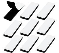 25 Pack Industrial Strength Sticky Pads Heavy Duty, No More Nails Picture Hanging Strips,Extra Strong Double Sided Sticky Pads for Walls,Floor, Plastics, Glasses, Metals (3x10cm, Black)