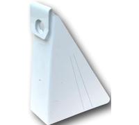 (25 Pack) K-TEC White Aluminum Steep Gutter Wedges for 5 Inch K-Style Gutters- Use to Level Your Gutters When Fascia is at an Angle for 6/12 Through 10/12 Roof Pitch.