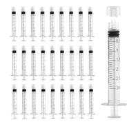 25 Pack luer lock syringe 3ml, Plastic Syringe with Cap, Syringes without Needle, Syringe Luer Lock for Science Labs, Glue Applicator, Feeding Pets, Measuring Liquids, Individually Sterile Sealed