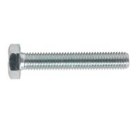 25 Pack M10 X 60mm Zinc Setscrews - Grade 8.8 Fully Threaded Din 933