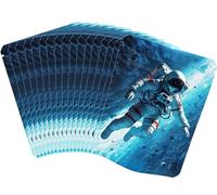 25 pack Mylar bags, 9 * 12cm Blue Astronaut Stand-up Ziplock Bags