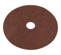 25 PACK 100mm Fibre Backed Sanding Discs - 24 Grit Aluminium Oxide Round Sheet