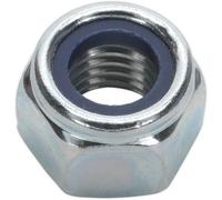 25 Pack Of Zinc Plated Nylon Locknut Bolts - M12 Din 982 - 1.75mm Pitch For Secure Fastening