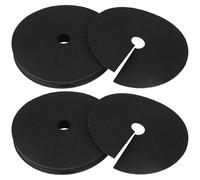 25 Pack Plant Protector Mat, Tree Mulch Ring Plant Barrier Guard Collar, 15 cm Round Reusable Non-Woven Tree Protector Cover Mat