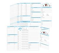 25 Pack Puppy Record Cards 8.3 x 11 Inch Dog Canine Health Record Books Dog Health Records and Puppy Record Canine Health Record Card