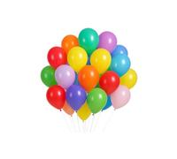 25 Pack Rainbow Party Balloons for Birthday Decorations, Christmas, Graduation, Gender Reveal & Wedding Decor - Helium & Air Compatible for Banner & Arch Kits (25, 10 inch)