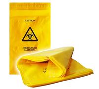 25 Pack - RE-GEN Bio-Hazard Clinical Medical Waste Disposal Yellow Sack Bags Small - 195mm x 310mm