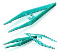 25 Pack - RE-GEN Re-Usable Plastic Tweezers - Ideal for Health & Beauty First Aid Medical DIY Arts & Crafts