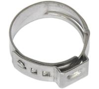 25 Pack Stainless Steel Single Ear O-Clip - 17.8mm To 21mm Diameter - Fixing