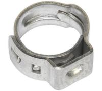 25 Pack Stainless Steel Single Ear O-Clip - 7mm To 8.5mm Diameter - Fixing