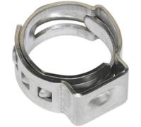 25 Pack Stainless Steel Single Ear O-Clip - 9.8mm To 11.8mm Diameter - Fixing