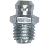 25 Pack Straight Grease Nipple Fitting - 1/4 Inch Unf Gas Imperial Thread