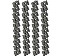 25 Pack U Style Clip-On Nut Fasteners 25 Pack made of Constructed from black-galvanized spring steel, these fasteners provide excellent resistance to rust, long-lasting performance in various envir...