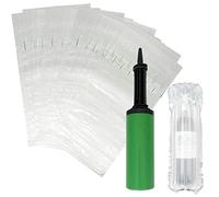 25 Pack Wine Bottle Protectors for Travel, Inflatable Bubble Wrap Bags for Luggage & Airplane Transport, Reusable Wine Bottle Sleeves for Moving & Shipping - Free Pump Included