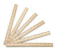 25 Pack Wooden Ruler 12 Inch Rulers Bulk Wood Measuring Ruler Office Ruler 2 Scale