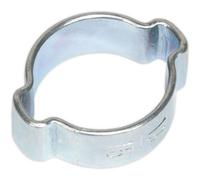 25 Pack Zinc Plated Double Ear O-Clip - 13mm To 15mm Diameter - Hose Pipe Fixing