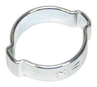 25 Pack Zinc Plated Double Ear O-Clip - 17mm To 20mm Diameter - Hose Pipe Fixing