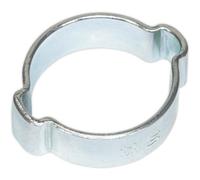 25 Pack Zinc Plated Double Ear O-Clip - 20mm To 23mm Diameter - Hose Pipe Fixing