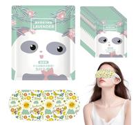 25 PACKS Self Heated Eye Mask Disposable Soothing Steam Eyes Moisturizing Heat Eye Mask Warm and Comfy for Relaxation, Dry Eyes, and Migraine Relief (Lavender)