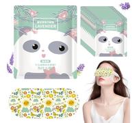 25 Packs Self Heating Eye Mask, Disposable Steam Eye Mask for Dry Eyes, Sleep Warming Eye Mask with Soft Ear Loops, Soothing Warm Compress for Relaxation, Migraines, Tired Eyes & Travel (Lavender)