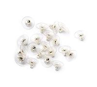 25 Pair Clutch Earring Backs with Silicone Pad Earring Backings Studs Backs Stoppers dDurability