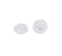 25 Pairs of Silicone Eyeglass Nose Pads Round 9mm-Screw in
