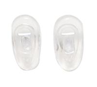 25 Pairs Silicone Eyeglass Nose Pads Oval Push On Creative and Popular