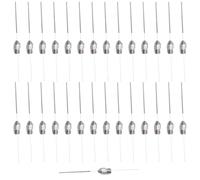 25 Pcs 0.35 mm 3D Printer Nozzle Cleaning Needle Kit, Stainless Steel 3D Printer Parts, Silver Clog Remover Tool with Grip Tube for 3D Printer Extruder Hotend, Easy Nozzle Care
