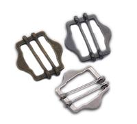 25 Pcs 24mm Adjuster Sliding Double Bar Roller Metal Buckle Bronze for Webbing Strap Purse Bag LeatherCraft