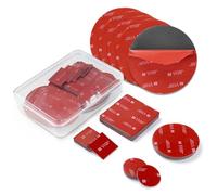 25 PCS 3M Double Sided Sticky Pads, Water Proof Number Plate Sticky Pads, 3M Double Sided Tape, Kompatibel mit 3M VHB Dash Cam Sticky Pad, Adhesive Pads for Outdoor Household Mounting
