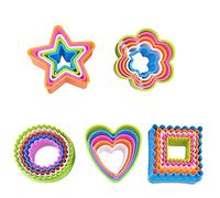 25 Pcs Assorted Size Sandwich Fondant Cake Fruit Vegetable Cookie Cutter Set