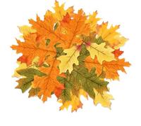 25 Pcs Autumn Maple Leaves for Autumn Table Decorations,Artificial Fall Leaves for Harvest Festival Crafts Gift Wrapping,Artificial Autumn Leaves with 4 Size for Table Scatters and Art Scrapbooking