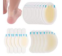 25 Pcs Blister Plasters for Feet - Invisible Hydrocolloid Gel Blister Bandages - Waterproof Blister Cushion Pads for Heel, Foot & Toe - Skin Protection & Pain Relief