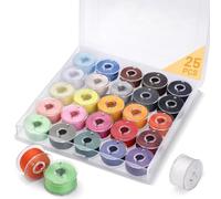 25 Pcs Bobbin Thread Sewing Bobbins, Assorted Colors Sewing Machine Thread