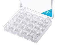 25 Pcs bobbins for Sewing Machine- Eoehro, Sa156 Bobbins, Bobbins Class 15, Plastic Bobbin with Case