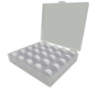 25 pcs Bobbins for Sewing Machine, Pre-Wound Bobbins with Bobbin Case, Sewing Machine Accessories for Brother/Janome/Babylock/Elna/Singer/Kenmore