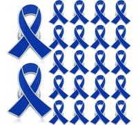 25 Pcs Cancer Aawareness Pins Colon Cancer Awareness Survivor Pins Bulk Child Abuse Pins Prostate Cancer Awareness Pins Blue Ribbon Pins