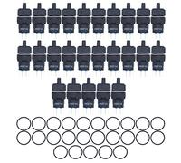 25 Pcs Changeover Switch - BEMLA1622XD/31F 3 Positions Selector Switch with Knob 24V for Electrical Equipment(Red), Light Changeover Switch Knob & Universal Knob Switch (Red)