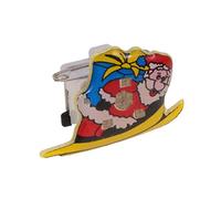 25 Pcs Christmas Light Up Glow Flashing Light up LED Brooch Pin Santa Claus Badge Pins Kids Toddler Xmas Holiday