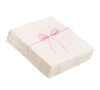25 Pcs Cotton Watercolor Papers,4 x 6 inches 300 GSM Rough Textured Watercolour Paper,Handmade White Textured Paper with Deckle Edge for Watercolors,Writing,Calligraphy,Painting,Cards DIY Crafts