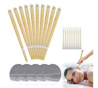 25 Pcs Ear Candles for Wax Removal Ear Cleaning Ear Wax Removal Candle All Natural Beeswax Canding Ear Wax Candles Cylinders Fragrance Hollow Cone Candles Kit for Blocked Ears.