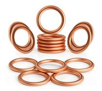 25 PCS Engine Oil Drain Plug Gasket Crush Washer Replacement for M16 11137546275 Gasket Ring Fits for MINI Cooper, R56, Clubman, Cabrio, Coupé, Roadster, Countryman, Paceman