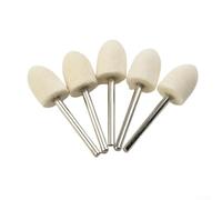 25 Pcs Felt Polishing Buffing Pads for Rotary Tool Kit, Cylinder and Cone Shaped Wheels Compatible with Wood, Jewelry, Glass, Metal, Furniture Finish