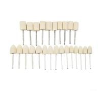 25 Pcs Felt Polishing Buffing Wheels for Rotary Tool Kit, Suitable for Precision Polishing of Jewelry, Wood, Metal and Glass