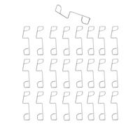 25 Pcs Fence Wedges to Stop Banging Stainless Steel Fence Clips Effective Fence Panel Clips to Stop Rattling for Garden Fences