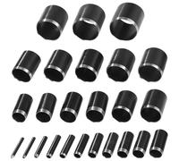 25 Pcs Leather Circle Cutter Tools, 0.04"-0.98" Multi-Material Punch Set - Round Hole Dies for Fabric & Clay, Iron Craft Cutters with Storage Box, Professional DIY Crafting Kit