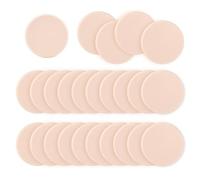 25 Pcs Makeup Sponges, Facial Primer Compact Powder Puff, Cosmetics Blush Applicators Sponges for All Skin Types Wet and Dry Dual Use (Round)